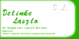 delinke laszlo business card