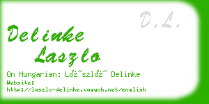 delinke laszlo business card